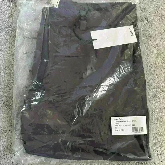 Swet Tailor Men’s The Everyday Chino Short Grey - Picture 9 of 10